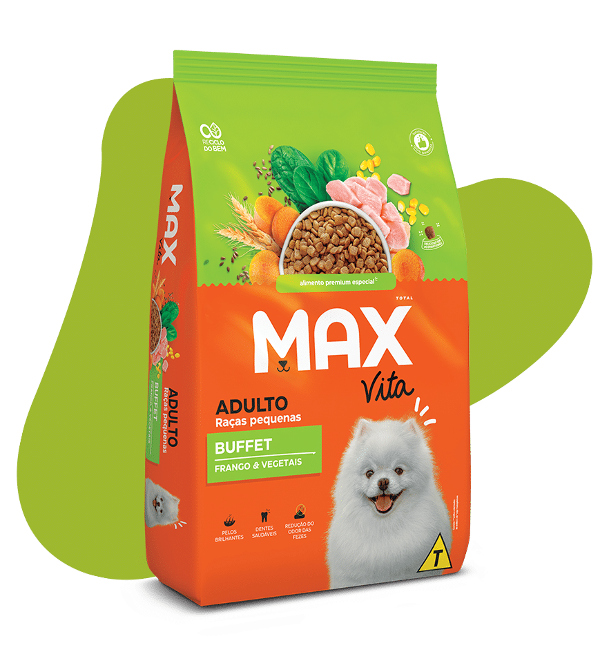 Max Vita Adulto Raças Pequenas Buffet Frango & Vegetais