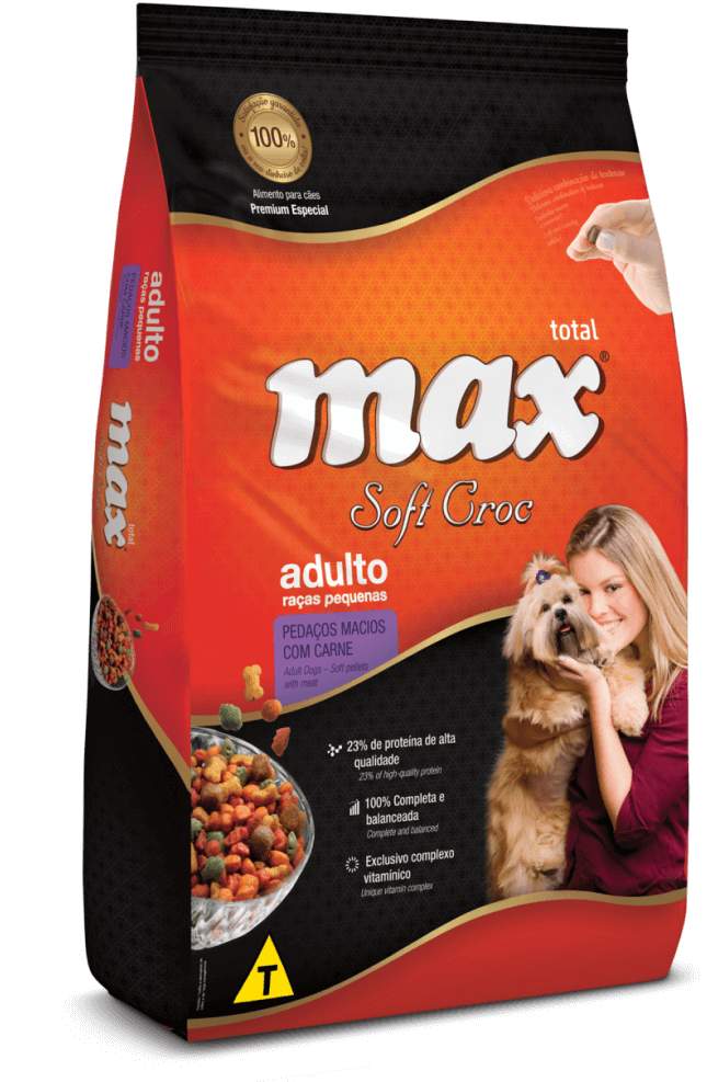 Max Soft Croc Adultos Raças Pequenas Pedaços Macios com Carne